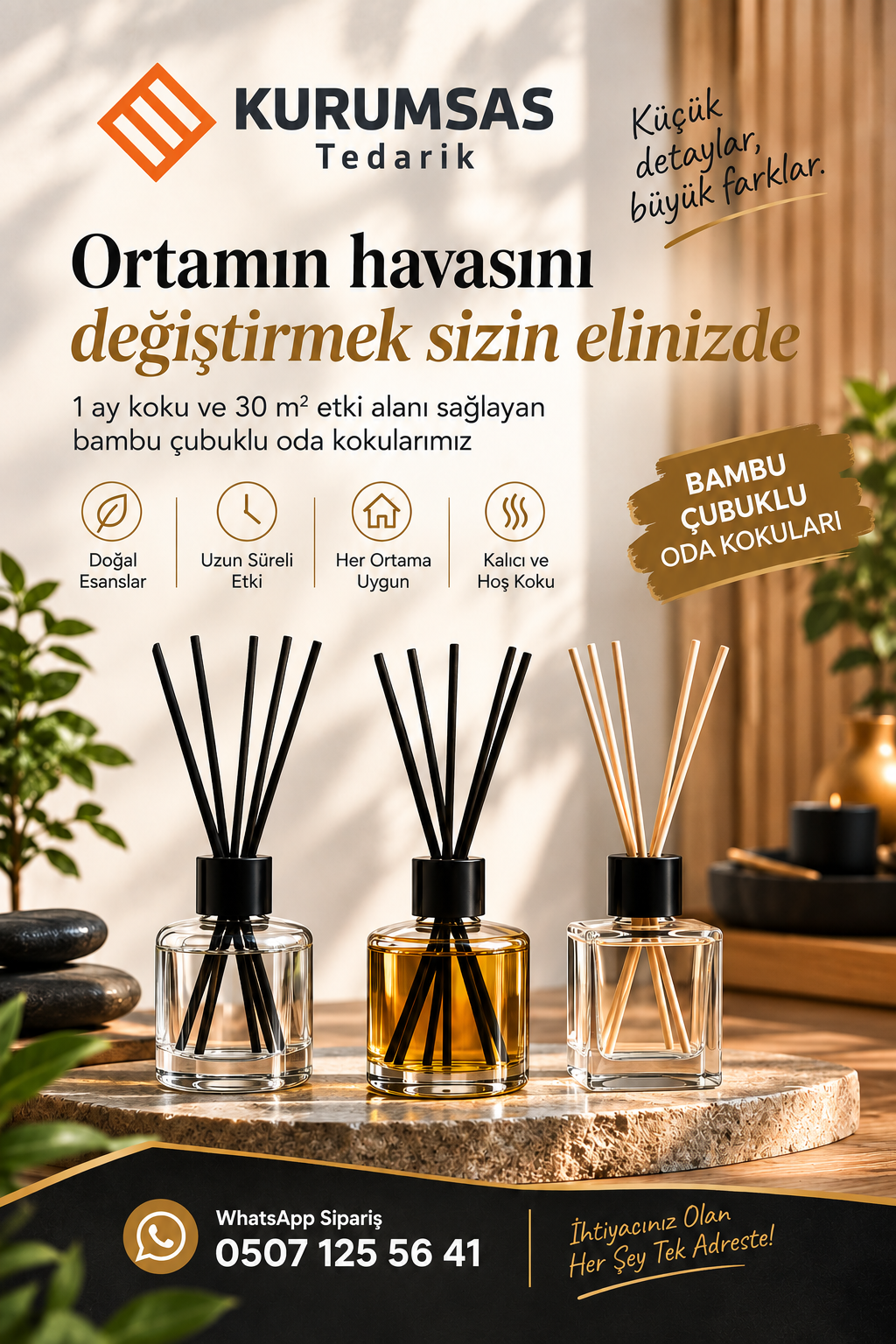 Bambu Çubuklu Oda Kokuları